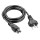 CABO DE FORÇA TRIPOLAR CONECTOR MICKEY 1 METRO | COR: PRETO