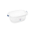 CESTO PLÁSTICO SANREMO 32L - BRANCO TRANSPARENTE