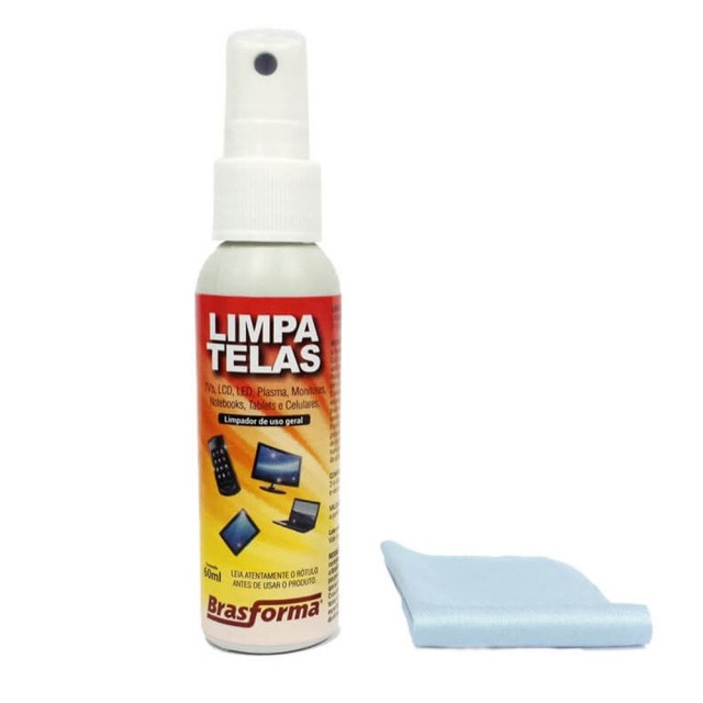 Kit limpa telas Brasforma para tv , monitores, tablets e celulares ALT0.2  005409