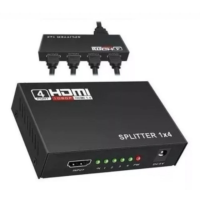 Splitter  - Distribuidor de saídas HDMI 1X4  