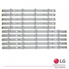 KIT BARRAMENTO LED LG 49LB5500 49LB6200 49LF5100 49LF5500 49LF6200 49LF6400 AGF78402201 NOVO | ORIGINAL