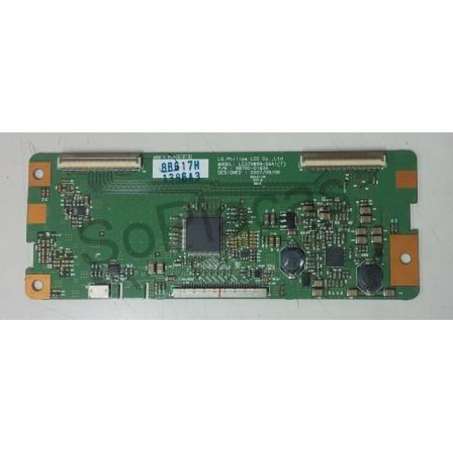 PLACA T-CON SEMP TOSHIBA LC3741W 6870C-0193A LC370WXN-SAA1  (SEMI NOVA) Placa T-Con SEMP TOSHIBA www.soplacas.tv.br