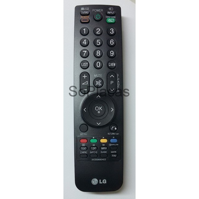 CONTROLE REMOTO LG 22LH20R 26LH20R 32LH30FR 37LH20R 42LH20R 42LH40FR 32LF20FR 42LF20FR AKB69680403 CONTROLE REMOTO LG www.soplacas.tv.br