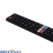CONTROLE REMOTO BRITÂNIA TV BTV40E3AAGSSGBLF BTV43E3AAGSSGBLF ATALHOS: NETFLIX | YOUTUBE | GLOBOPLAY | PRIMEVIDEO