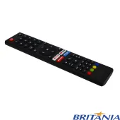 CONTROLE REMOTO BRITÂNIA TV BTV40E3AAGSSGBLF BTV43E3AAGSSGBLF ATALHOS: NETFLIX | YOUTUBE | GLOBOPLAY | PRIMEVIDEO