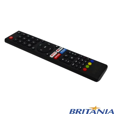CONTROLE REMOTO BRITÂNIA TV BTV40E3AAGSSGBLF BTV43E3AAGSSGBLF ATALHOS: NETFLIX | YOUTUBE | GLOBOPLAY | PRIMEVIDEO