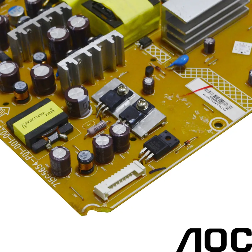 PLACA FONTE AOC LE39D0330 715G5654-P01-001-002S | SEMI NOVA | ATENÇÃO: PONTA QUEBRADA