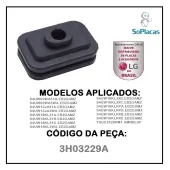 COXIM DE BORRACHA AMORTECEDOR AR CONDICIONADO LG S4UW09WA51A S4UW09WA5WA  S4UW12JA31A 3H03229A