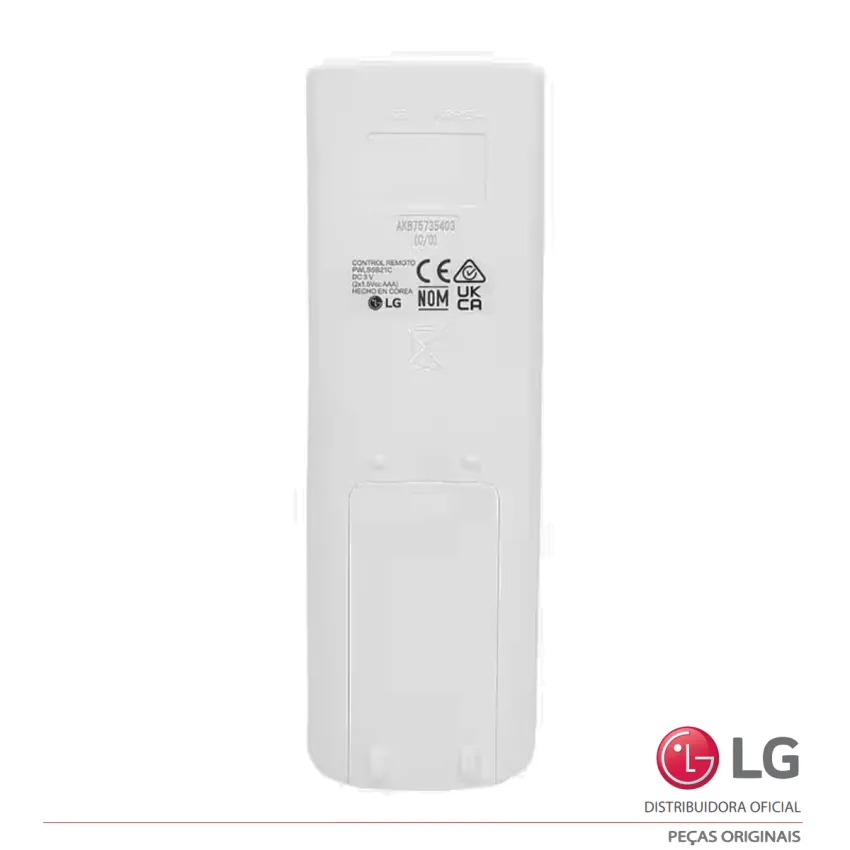 CONTROLE REMOTO AR CONDICIONADO LG PWLSSB21C AKB75735403 - ORIGINAL