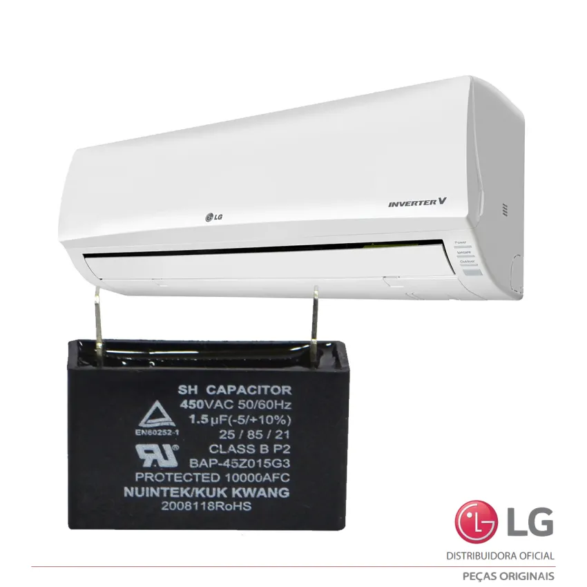 CAPACITOR CONDENSADORA AR CONDICIONADO LG BAP-45Z015G3 1.5uF ASUQ092BRG2 ASUQ122BRG2 ASUQ122BSA1 ASUW092BRG2 EAE31891706