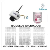 MOTOR DO VENTILADOR EVAPORADORA LG AR CONDICIONADO 220V 0,40A 27W 60Hz 2uF/370VAC EAU39170204