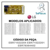 Placa Receptora Display Ar Condicionado Lg Tsnc072w4w0 Tsnc092w4w0 Tsnc122h4w0 Ebr71522204