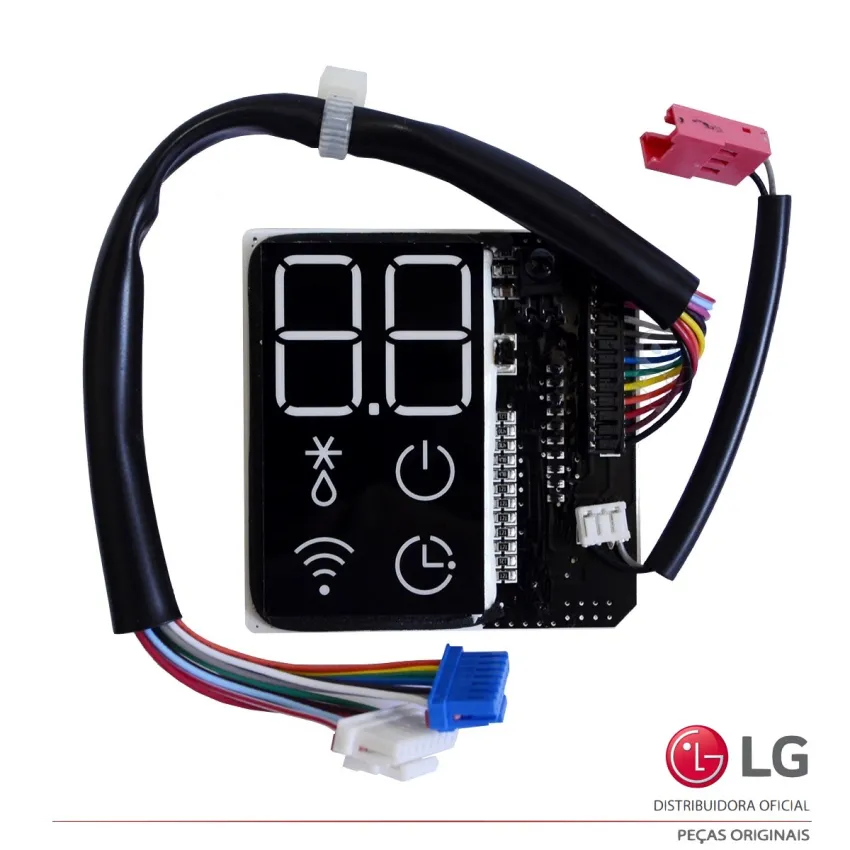 PLACA DO DISPLAY AR CONDICIONADO LG AMNW07 AMNW09 AMNW12 AMNW18 AMNW24 EBR83686412 EAX66216702 - ORIGINAL