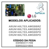 PLACA CONDENSADORA AR CONDICIONADO LG ARUN140LTE5 ARUN160LTE5 CRUN140LTE5 CRUN160LTE5 EBR85411706