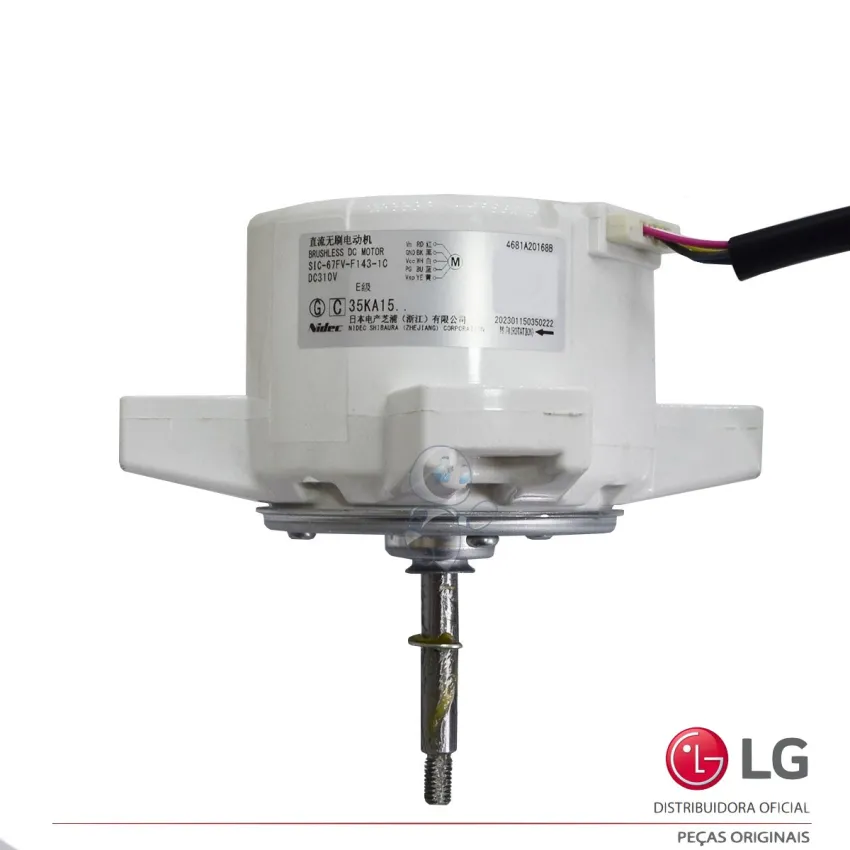 MOTOR DO VENTILADOR EVAPORADORA LG AR CONDICIONADO SIC-67FV-F143-1C 4681A20168B