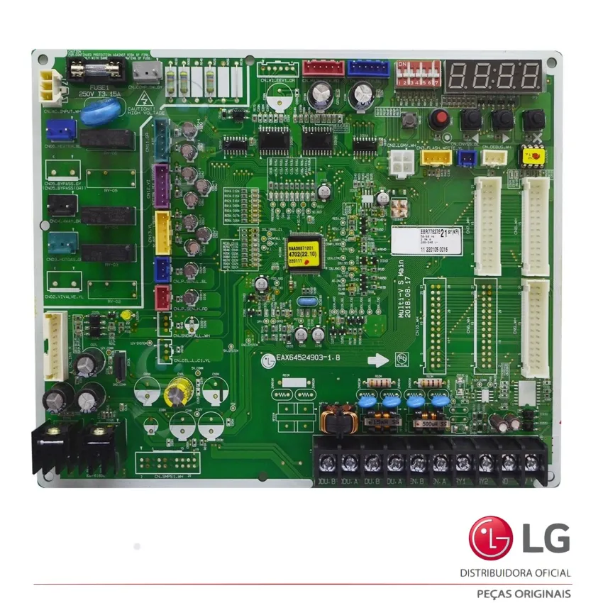 PLACA PRINCIPAL AR CONDICIONADO LG ARUN050GSS0 CRUN050GSS0 EBR77627621 EAX64524903 - ORIGINAL