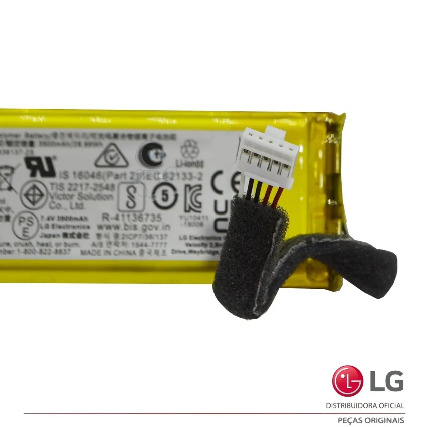 BATERIA RECARREGAVEL LG DXG7QGR PL7 PL7W XG7QBK 7.4V 3.9AH A010323060B EAC64790805 EAC63558704 - ORIGINAL