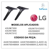 BASE PEDESTAL LG 43UM7300 43UN7300 43UN731C 43US660H AAN76548863 AAN76548805 | AAN76548864 AAN76548806
