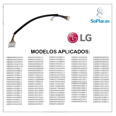 CABO FLAT DA PLACA RECEPTORA AR CONDICIONADO LG AMNW09GEBA0 AMNW12GEBA0 AMNW18GECA0 EAD60714603