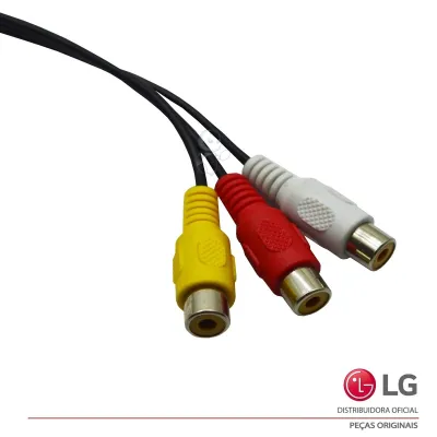 CABO ADAPTADOR LG EAD61273134 P3 X 3 RCA FEMEA - ORIGINAL