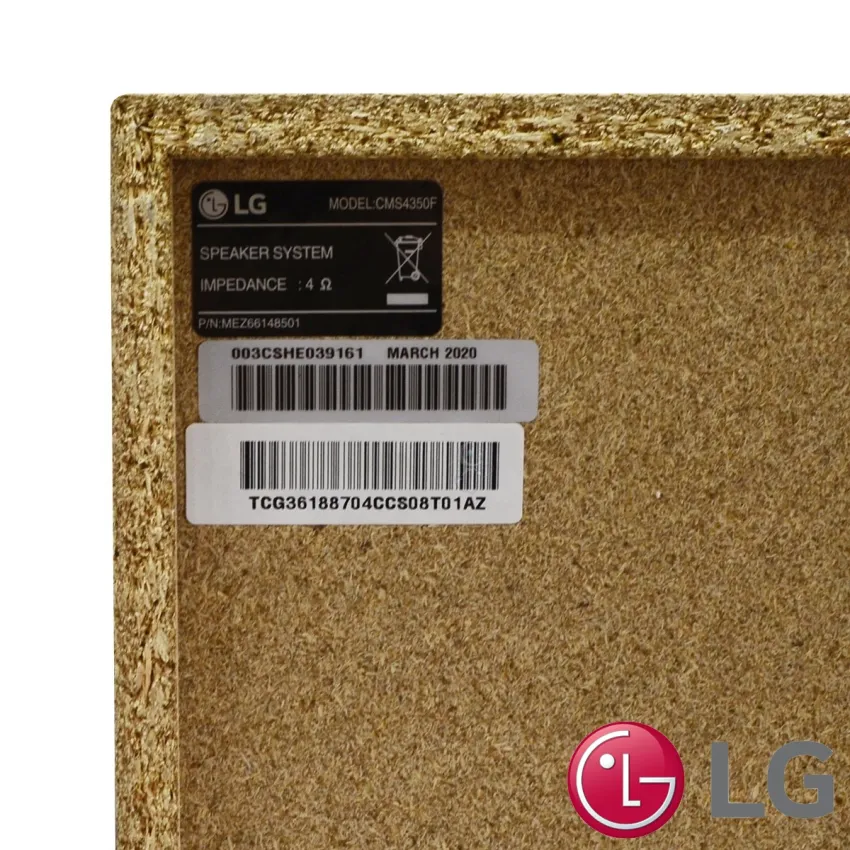 CAIXA ACÚSTICA LG CM4350 TCG36188704 4 OHMS 110W RMS - ORIGINAL