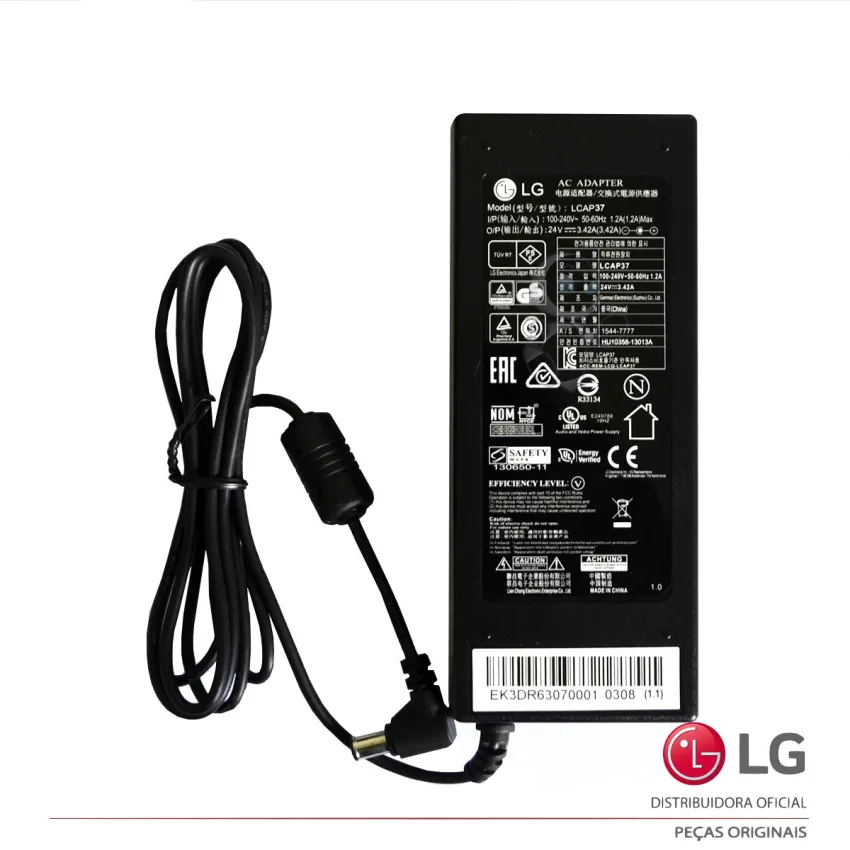 FONTE EXTERNA LG 42LN5460 OSF210 LCAP37 EAY63070001 | 100-240V ~ 50-60Hz 1.2A  24V -3.42A | ORIGINAL