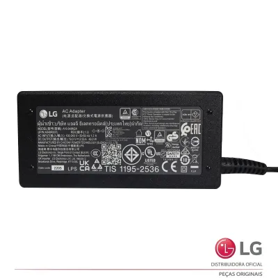 FONTE EXTERNA LG A16-048N2A 32LH560B 32LH570B 32LJ520B 32LJ600B 32LJ601C 19V - 2.53A EAY64569201 - ORIGINAL