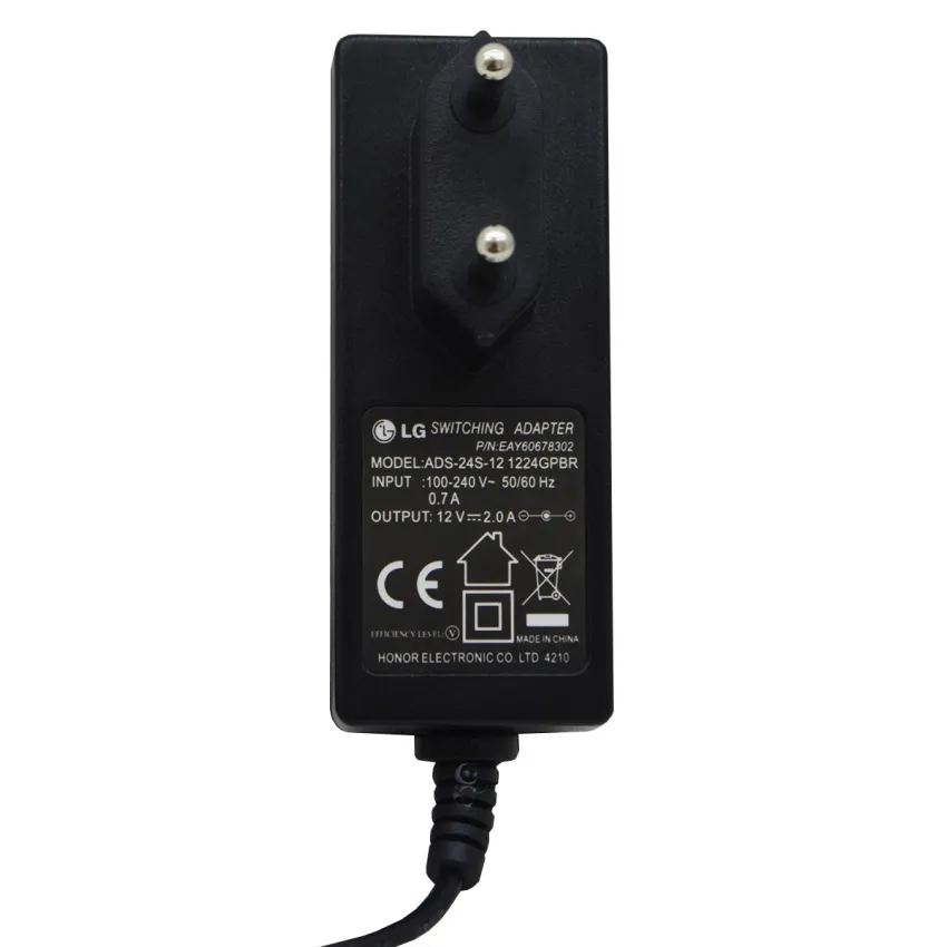 FONTE EXTERNA MONITOR LG 12V - 2.0A E1940S E1950T ADS-24S-12 EAY60678302