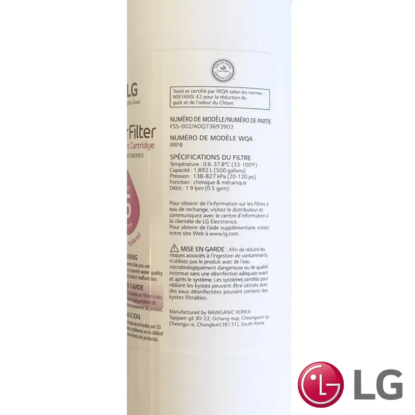 FILTRO DE ÁGUA LG WATER FILTER SX5532SB GR-J297WSBN ADQ73693901 ADQ73693903 REFRIGERADOR DOOR IN DOOR