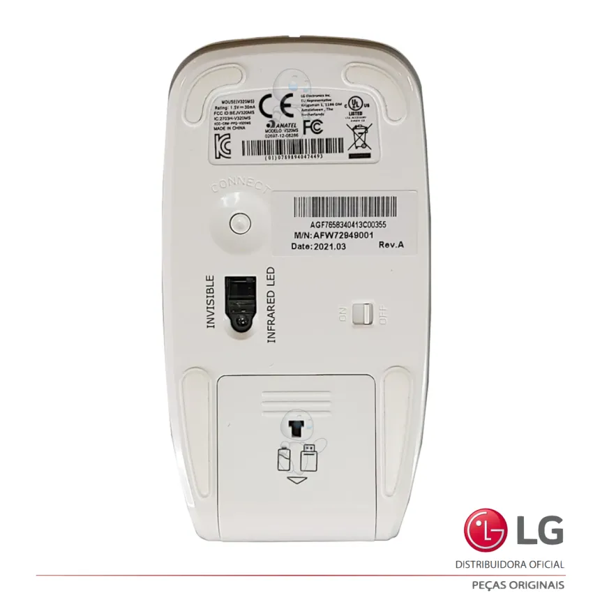 MOUSE sem FIO LG ALL IN ONE usb, universal V320 V750 24V550 24V570 24V575 27V745 27V750 27V790 AFW72949001 AFP73948404