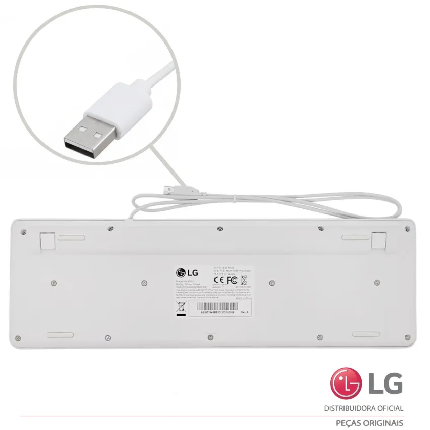 TECLADO LG COM FIO USB ALL IN ONE 22V240 22V270 24V360 24V570 AEW73649803 AEW73649853