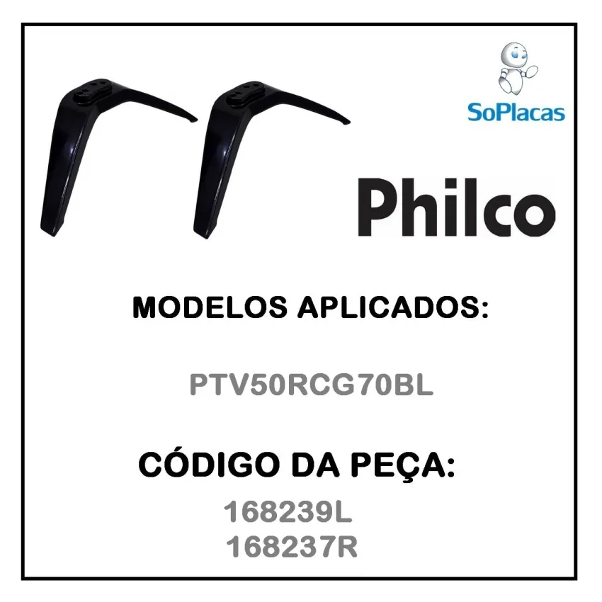 BASE PEDESTAL PHILCO PTV50RCG70BL 168239L 168237R | ORIGINAL