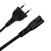 KIT COM 10 UNIDADES  de CABO DE FORÇA TIPO 8 | BIPOLAR |  1,50M | COMPATÍVEL COM DIVERSOS MODELOS E MARCAS