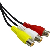 CABO ADAPTADOR P2 + 3 RCA FEMEA 24CM
