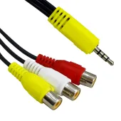 CABO ADAPTADOR P2 + 3 RCA FEMEA 24CM