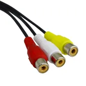 CABO ADAPTADOR P2 + 3 RCA FEMEA 24CM