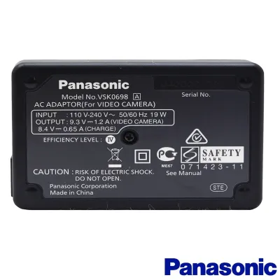 CARREGADOR DE BATERIA PANASONIC VSK0698 110-240V ~ 50/60Hz 19w 9.3V - 1.2a / 8.4V-0.65A
