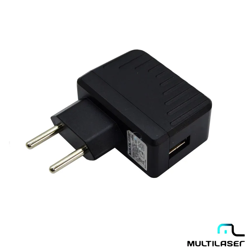 FONTE EXTERNA / CARREGADOR MULTILASER CCT269 100-240V 50/60Hz 0.3A 5V 1500mA | CONECTOR: MICRO USB