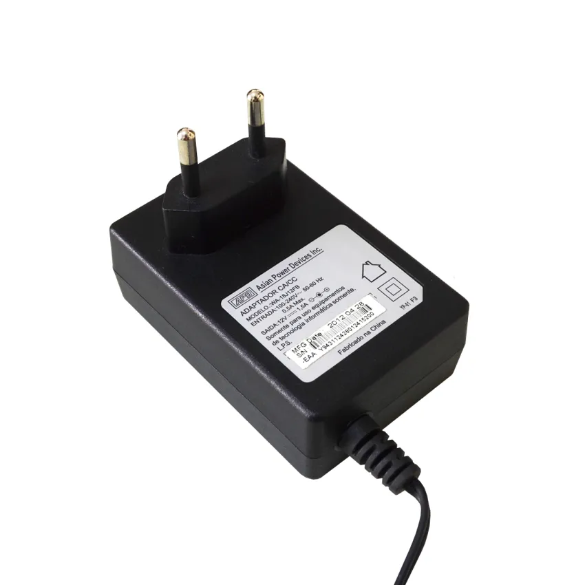 FONTE EXTERNA WA-18J12FB ENTRADA 100-240V 50-60HZ 0,5A | SAIDA 12V-1,5A  | NOVA
