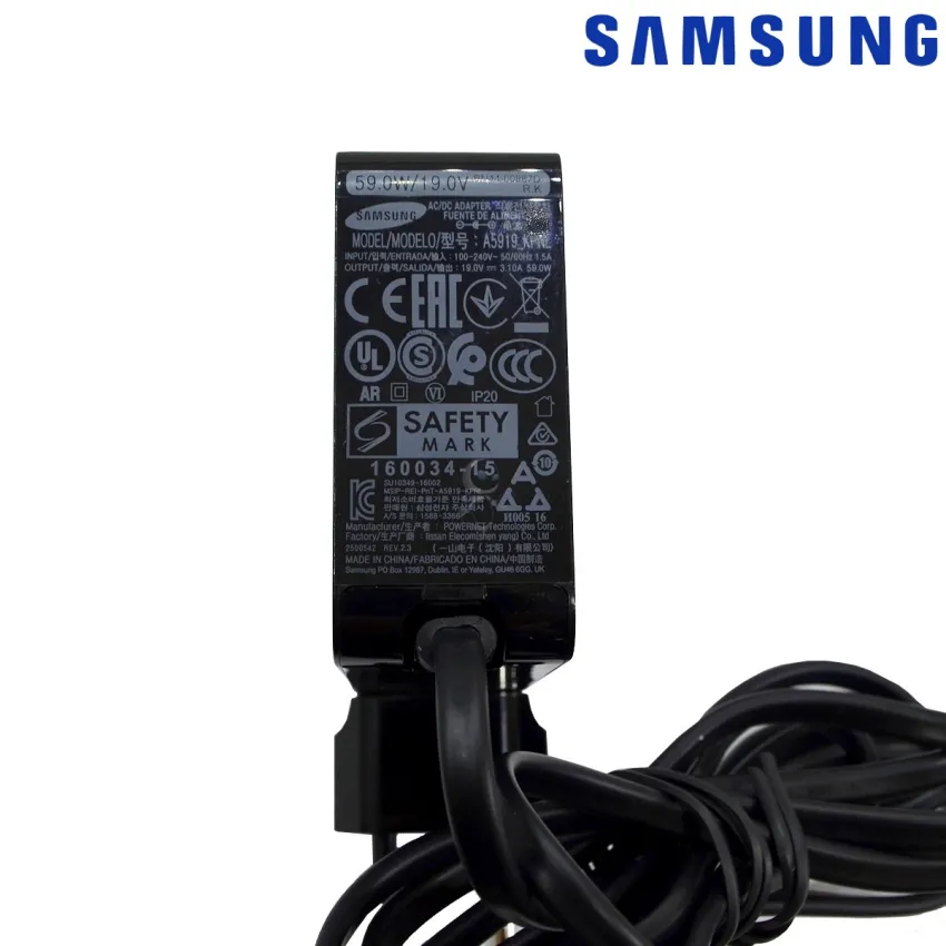 FONTE EXTERNA SAMSUNG LC24FG70 90º BN44-00887D A5919_KPNL 19V - 3.10A | ORIGINAL