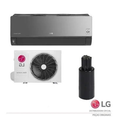 BUCHA / ACOPLAMENTO MOTOR DA ALETA (PRETA) LG AMNW07GSJA0 AMNW09GSJA0 AMNW12GSJA0 AMNW18GSKA0 MFF60198908