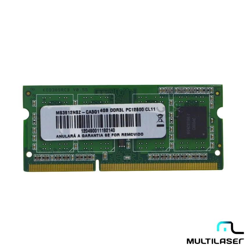 Memória Notebook Pc3l-12800 4gb Pc12800 Gl11 Ms3512nsz