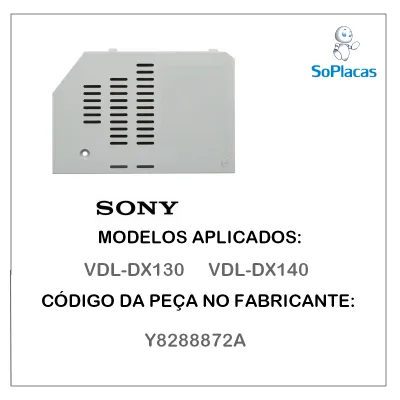 TAMPA TRASEIRA PROJETOR SONY VDL-DX130 VDL-DX140 Y8288872A