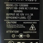 FONTE EXTERNA 12 VOLTS 3AMP HBTV-22D02FD CS-1203000 ( 100-240V ~ 50-60Hz / 12V - 3Amp)