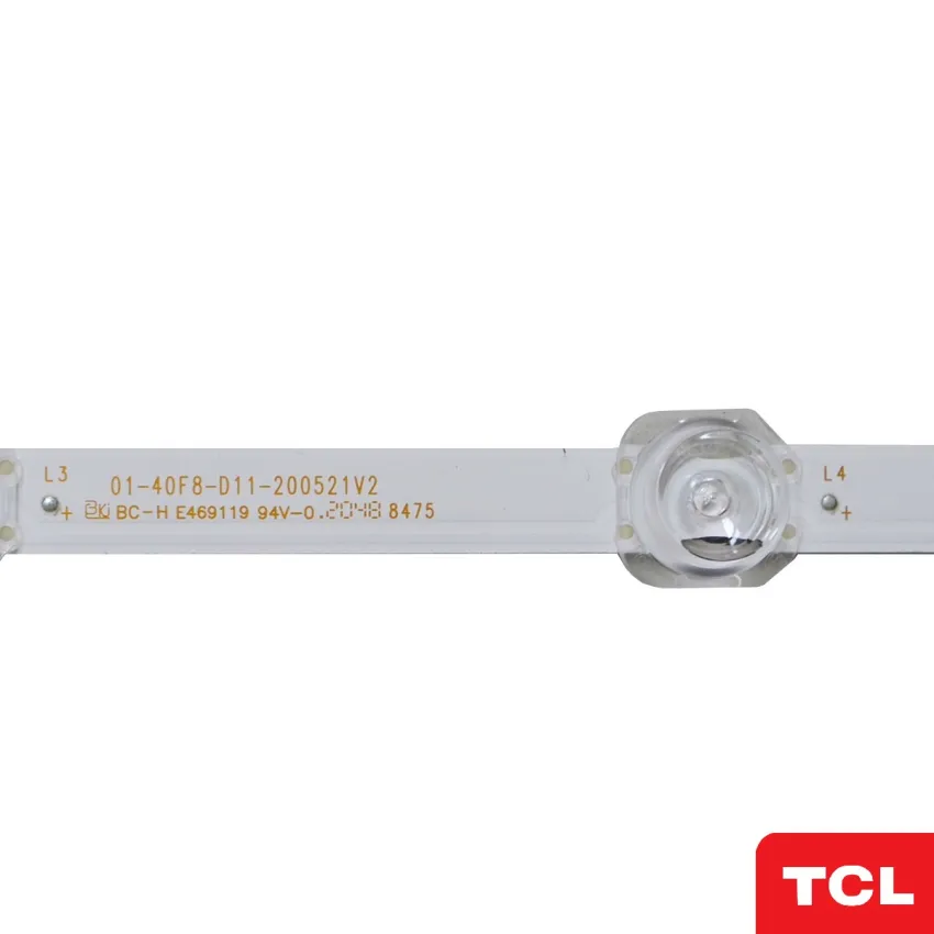 KIT BARRAMENTO DE LED TCL / SEMP TOSHIBA 40S615 01-40F8-D11-200521V2 | 2 BARRAS C/ 11 LEDS - ORIGINAL