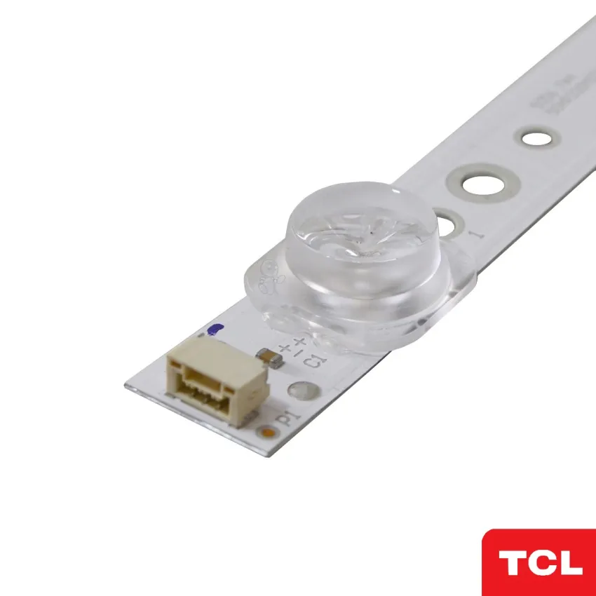 KIT BARRAMENTO DE LED TCL 50P65US 50P65 50P8M 50SK8300 50HR330M07A0 | 4 BARRAS C/ 7 LEDS - ORIGINAL