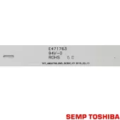 KIT BARRAMENTO LED SEMP TOSHIBA L48S4700FS L48S4700 48d2700 NOVO | 8 BARRAS 