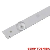 KIT BARRAMENTO LED SEMP TOSHIBA L48S4700FS L48S4700 48d2700 NOVO | 8 BARRAS 