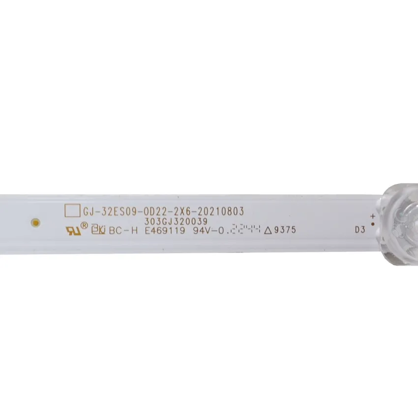KIT BARRAMENTO DE LED AOC 32S5135/78G 32S5135 | 2 BARRAS C/ 6 LEDS - GJ-32ES09-0D22-2X6-20210803 - ORIGINAL 