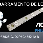 BARRA DE LED AOC LE43D1452 LB-PF3528-GJD2P5C435X10-B (SEMI-NOVA)